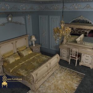 Scroll model bed set